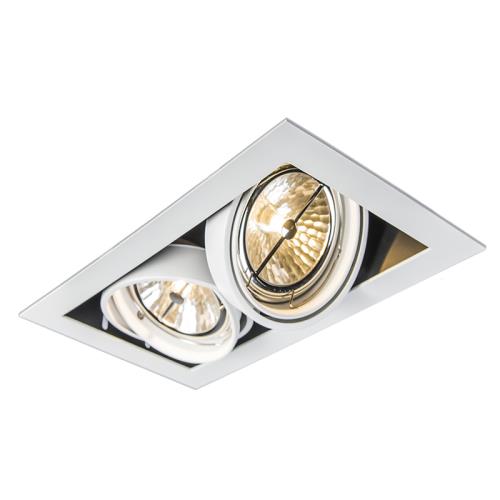 Bílé zapuštěné bodové světlo AR111 nastavitelné 2 světla - Oneon