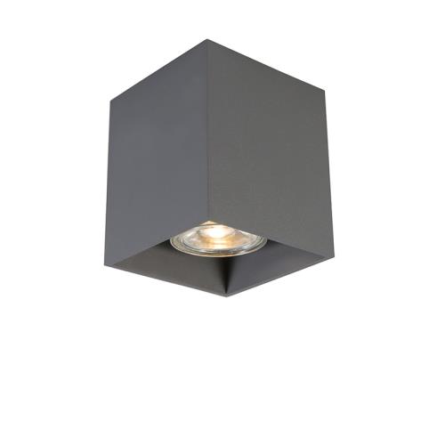 Moderní bodové světlo tmavě šedé - Qubo 1