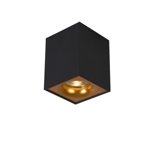 Moderní bodové světlo černé se zlatem - Quba Delux
