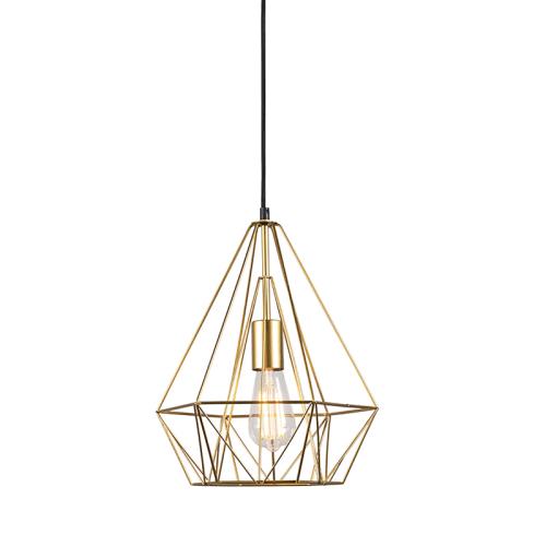 Průmyslové závěsné svítidlo zlatý drát - Carcass