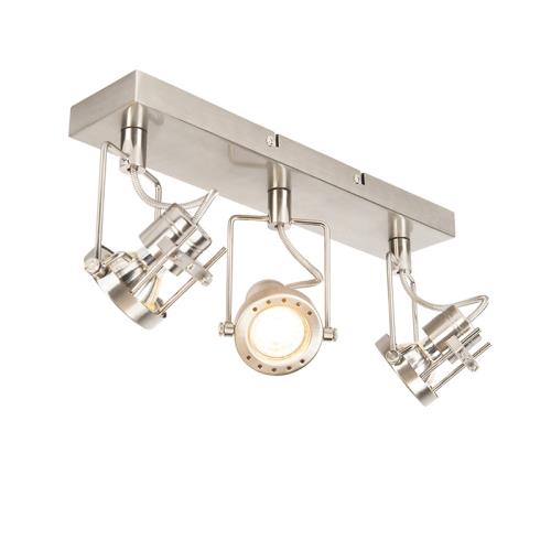 Průmyslové bodové světlo ocelové 3-světlo otočné a naklápěcí - Suplux