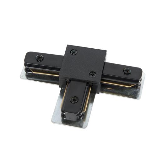 T-konektor pro 1-fázovou kolejnicí černou