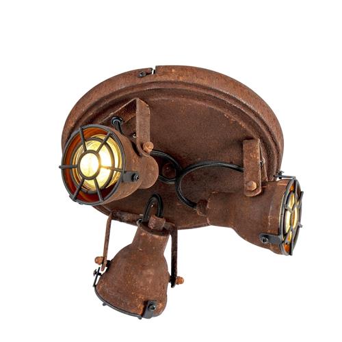 Stylové bodové světlo rezavě hnědé 3-světlo - Sorra