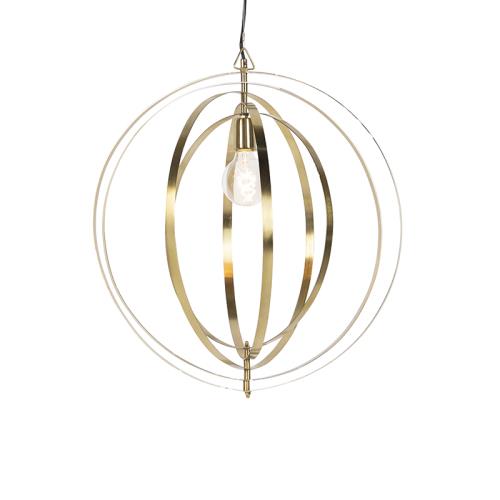 Vintage závěsné svítidlo mosaz - Rings