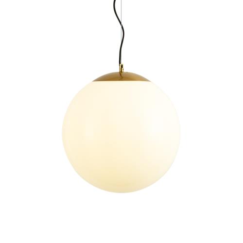 Skandiánské závěsné svítidlo s opálovým sklem 40 cm - Ball 40