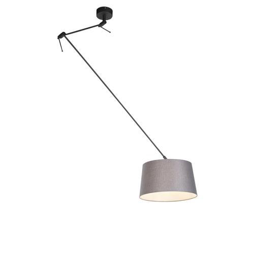 Závěsné svítidlo černé slněným stínítkem tmavě šedá 35 cm - Blitz