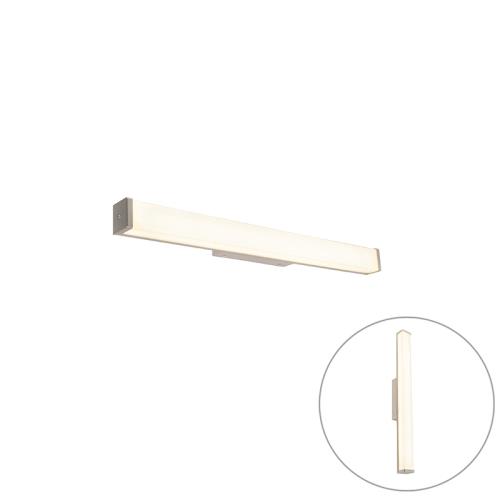 Moderní nástěnná lampa do koupelny ocel 62 cm IP44 - Cascada