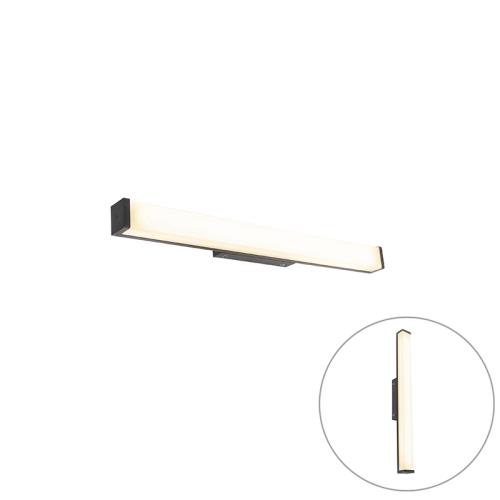 Moderní nástěnné svítidlo do koupelny černé 62 cm IP44 - Cascada