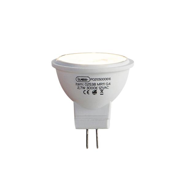 LED žárovka G4 MR11 2,7W 210lm 3000K 12V