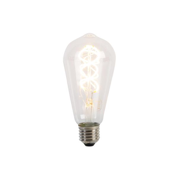 LED žárovka E27 spirálový filament ST64 5W 400lm 2200K