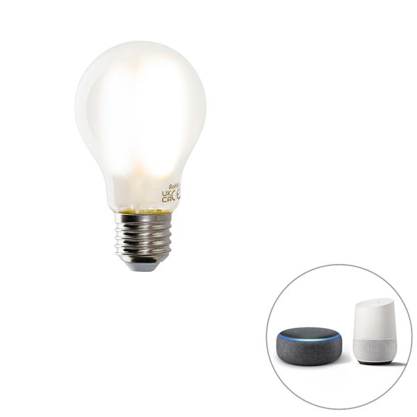 Chytrá LED žárovka E27 A60 matná 7W 806lm 1800-4000K