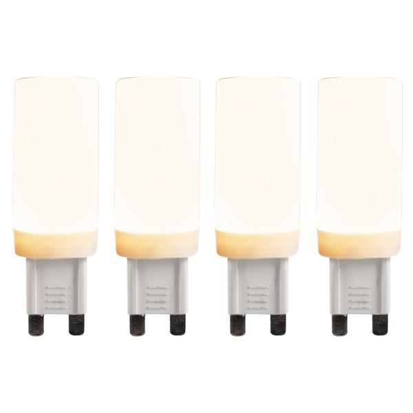 Sada 4 G9 3-stupňově stmívatelných LED žárovek 4,5W 500lm 2700K
