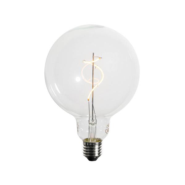 Stmívatelná LED žárovka E27 se spirálovým vláknem G125 4W 270lm 2200K