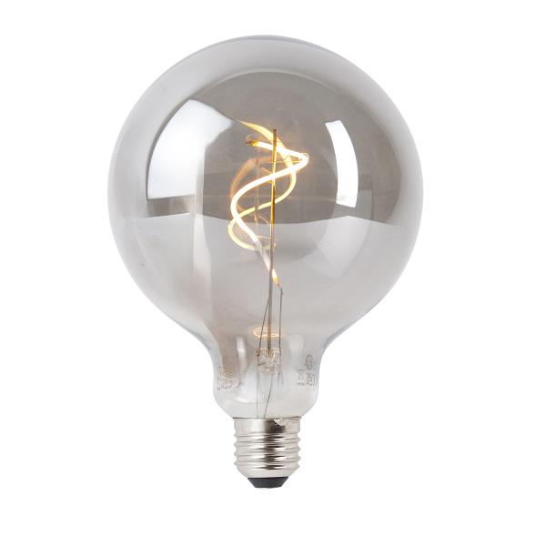 E27 stmívatelná LED žárovka kouřová G125 4W 130 lm 1900K