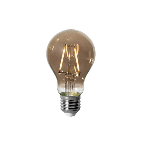 E27 stmívatelná LED žárovka A60 kouřová 3W 250 lm 2200K