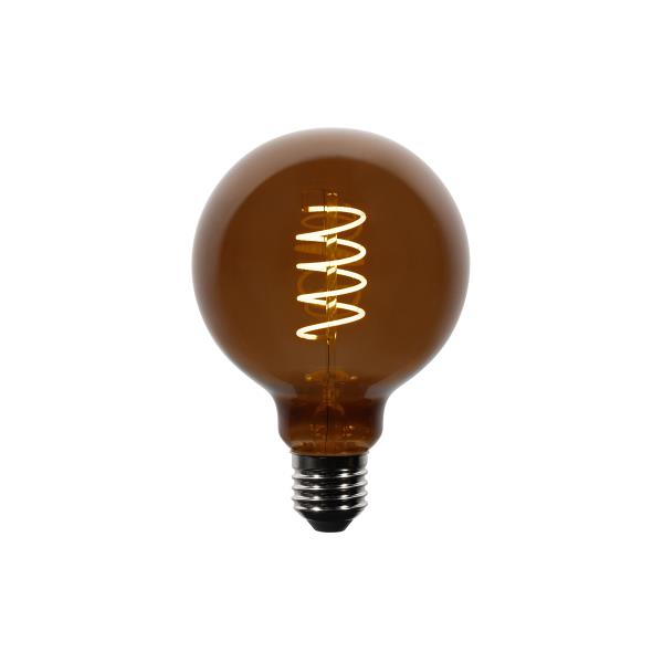 Stmívatelné LED žárovky E27 G95 hnědé 4W 120 lm 1800K