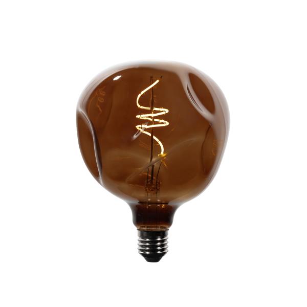 E27 Stmívatelné LED žárovky T125 hnědé 4W 120 lm 1800K