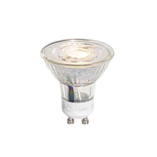 GU10 50mm 3-stupňová stmívatelná LED žárovka Clear 4,9W 450 lm 2000-2700K
