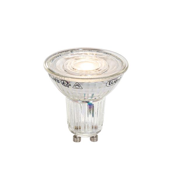 GU10 50mm stmívatelná LED žárovka Clear 4,9W 400 lm 2200-3000K