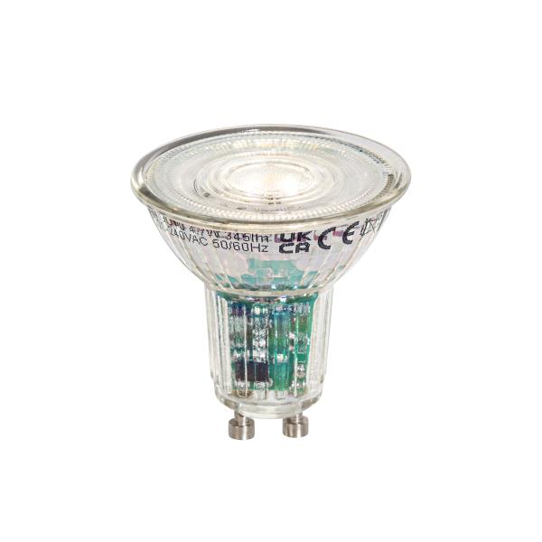 Chytrá LED žárovka GU10 50mm čirá 4,7W 345 lm 2200-4000K