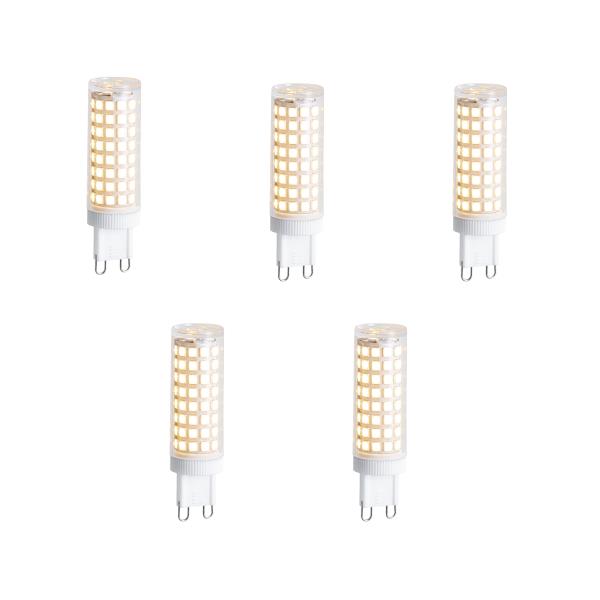 Sada 5 stmívatelných LED žárovek G9 5,5W 500 lm 2700K