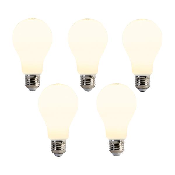 Sada 5 LED žárovek E27 A67 Opal 8W 900lm 2700K