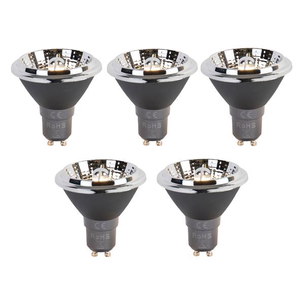 Sada 5 LED žárovek GU10 s 3stupňovým stmíváním Dim-to-Warm AR70 6W 320lm 2000-3000K