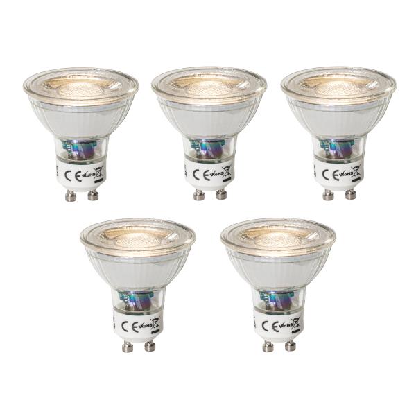 Sada 5 stmívatelných LED žárovek GU10 3W 200 lm 3000K