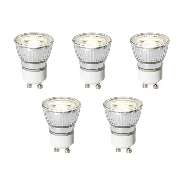 Sada 5 stmívatelných LED žárovek GU10 35 mm 4 W 230 lm 4000 K