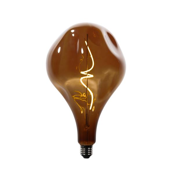 Sada 5 stmívatelných LED žárovek E27 PS160 hnědá 4W 120 lm 1800K