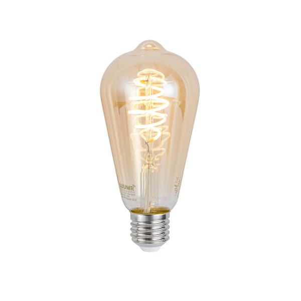 Chytrá stmívatelná LED žárovka E27 ST64 jantarová 4,9 W 320 lm 2500 K