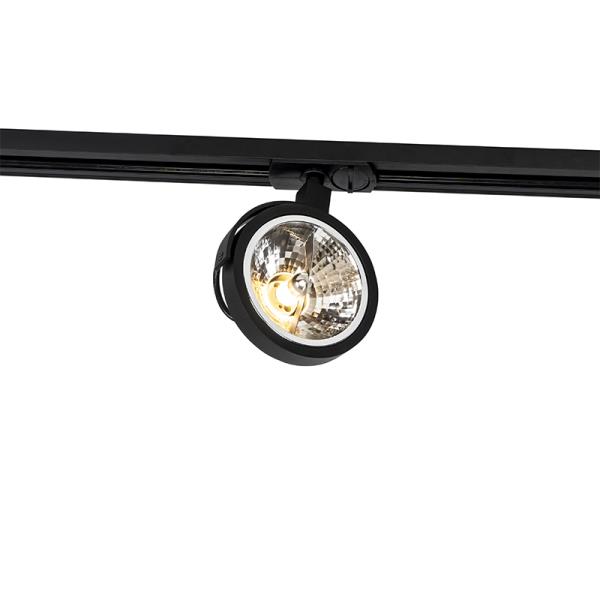 Kolejnicový reflektor 1-fázový černý - Go