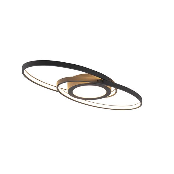 Designové stropní svítidlo černé vč. LED 3-stupňové stmívatelné - Axy