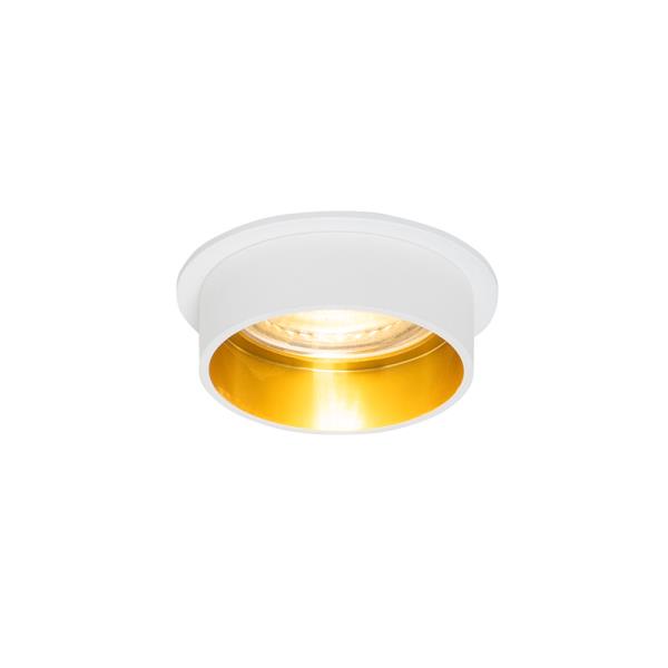 Moderní zapuštěné bodové světlo bílé se zlatým vnitřkem - Insta