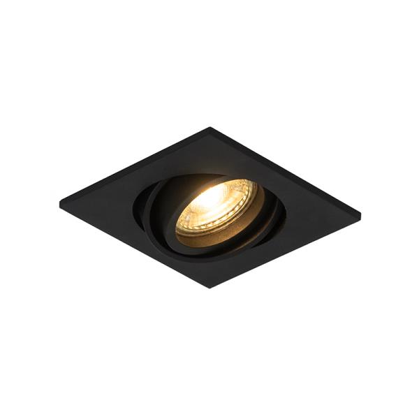 Moderní zapuštěné bodové světlo černé nastavitelné - Club