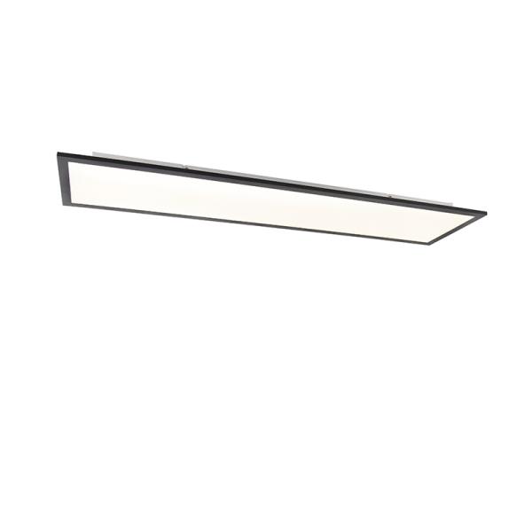 Moderní stropní svítidlo černé vč. LED 120 cm - Liv