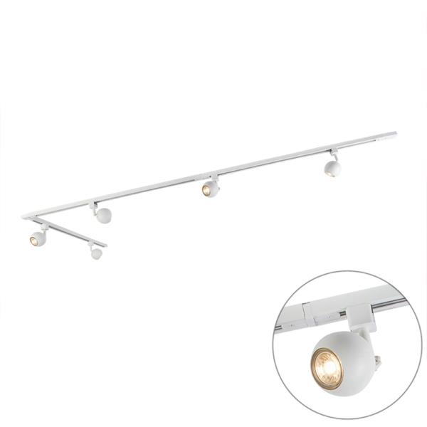 Chytrý 1-fázový kolejnicový systém vč. 5 Wifi GU10 bílých - Gissi