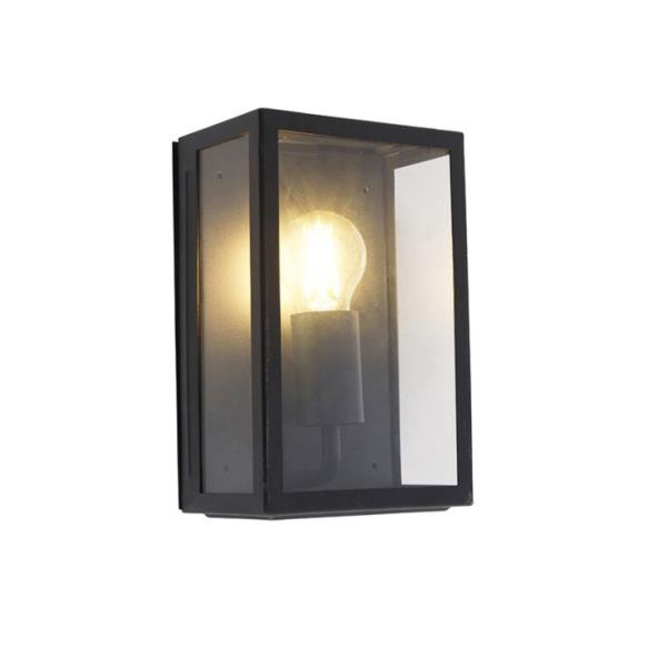 Chytré venkovní nástěnné svítidlo černé 25,5 vč. WiFi A60 IP44 - Rotterdam