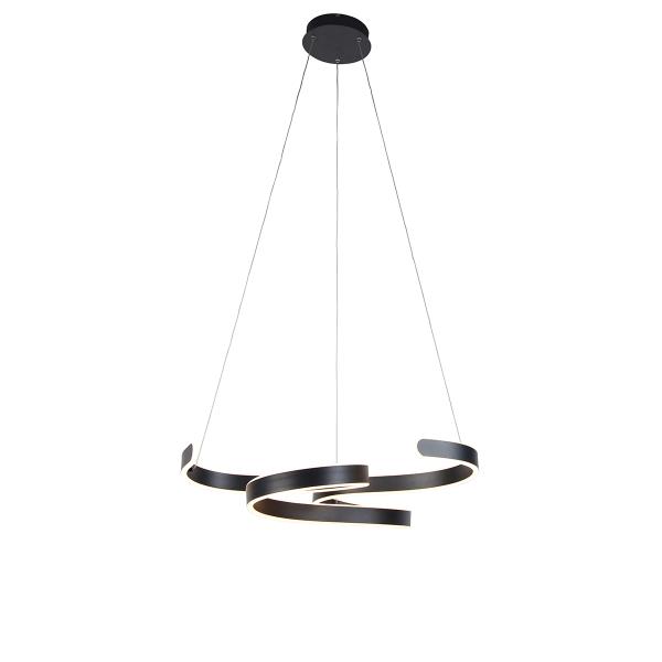 Designová závěsná lampa šedá včetně LED 3stupňové stmívatelné - Frank