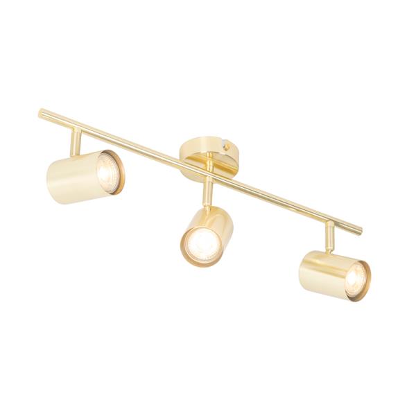 Moderní stropní svítidlo mosazné 3-světlo nastavitelné - Jeana