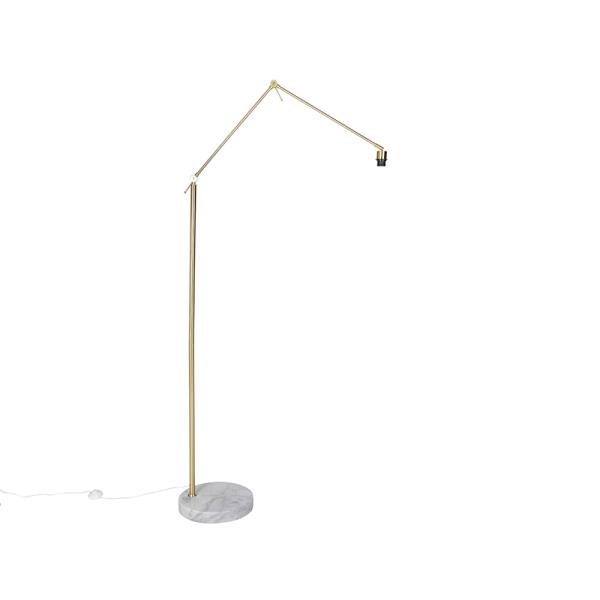 Moderní stojací lampa zlatá nastavitelná - Editor
