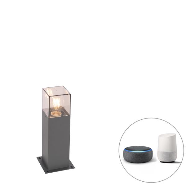 Chytrá průmyslová venkovní stojací lampa antracitová 30 cm vč. WiFi P45 - Dánsko