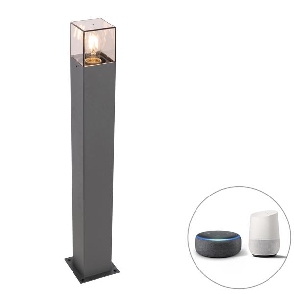 Chytrá stojací venkovní lampa antracitová 70 cm vč. Wifi P45 - Dánsko