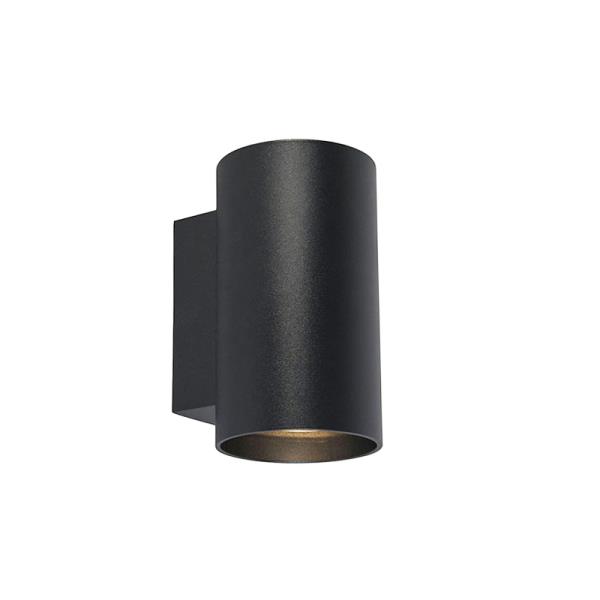 Chytrá designová nástěnná lampa černá vč. 2 Wifi GU10 - Sandy