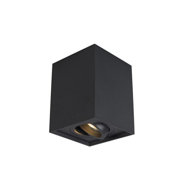 Chytrý bodový reflektor černý nastavitelný vč. WiFi GU10 - Quadro Up