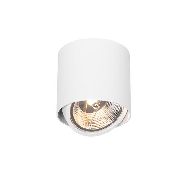 Chytré přisazené bodové svítidlo bílé otočné a naklápěcí vč. Wifi GU10 111mm - Impact