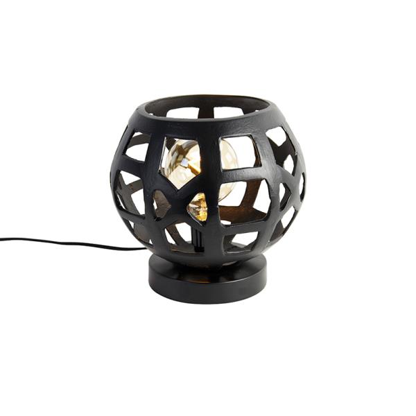 Průmyslová stolní lampa černá - Bobby