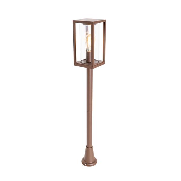 Průmyslová venkovní stojací lampa rezavě hnědá 100 cm IP44 - Charlois