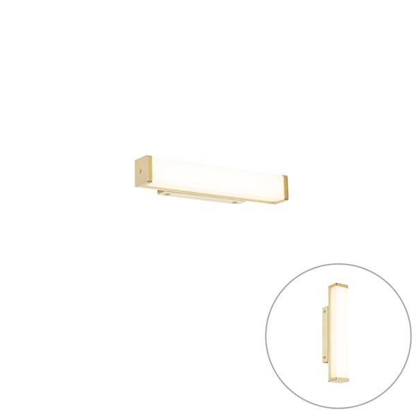 Nástěnné svítidlo do koupelny mosaz 32 cm vč. LED IP44 - Cascada