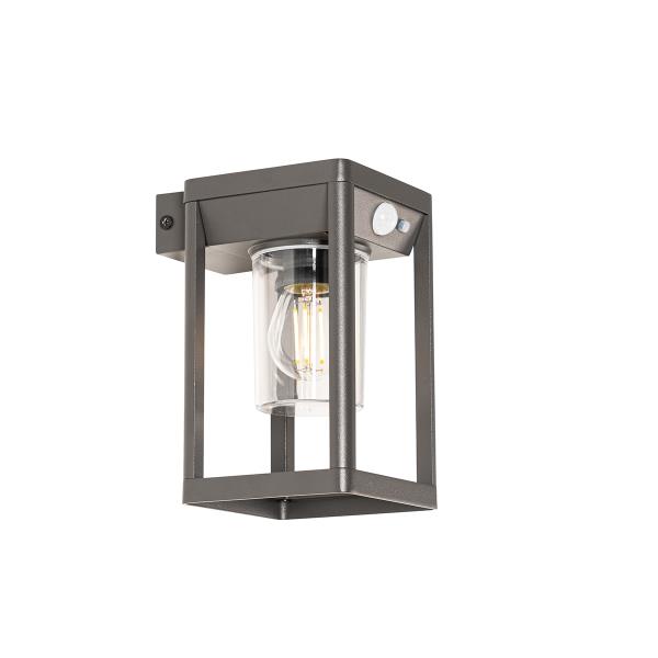 Venkovní nástěnné svítidlo tmavě šedá vč. LED a stmívatelné světlo na solární - Sonne